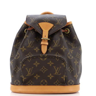 Louis Vuitton Vintage Montsouris Backpack Monogram Canvas PM