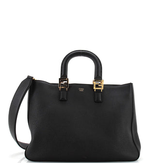 Fendi FF Handle Tote Leather Medium