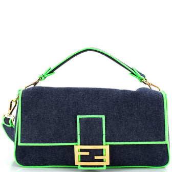 Fendi Baguette NM Bag Denim Large