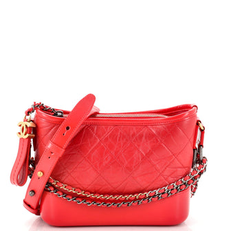 Chanel Gabrielle Hobo Quilted Aged Calfskin Small
