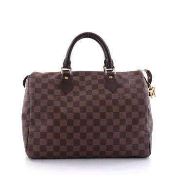 Louis Vuitton Speedy Handbag Damier 30 Brown 2565501