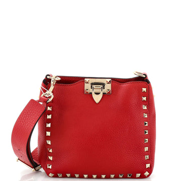 Valentino Garavani Rockstud Flip Lock Messenger Bag Leather Mini