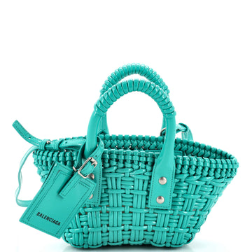 Balenciaga Bistro Panier Bag Woven Denim XS