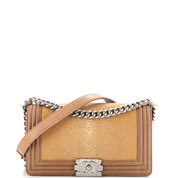 Chanel Boy Flap Bag Stingray Old Medium