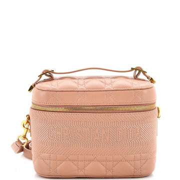 Christian Dior DiorTravel Convertible Vanity Case Cannage Quilt Lambskin Small