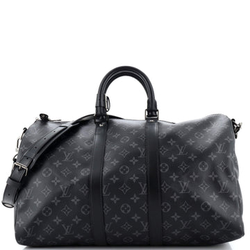 Louis Vuitton Keepall Bandouliere Bag Monogram Eclipse Canvas 45
