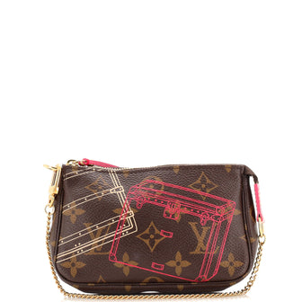Louis Vuitton Pochette Accessoires Limited Edition Monogram Canvas Mini