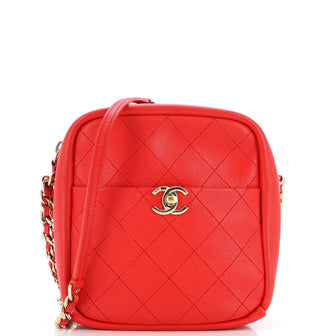 Chanel Casual Trip Camera Case Quilted Lambskin North South
