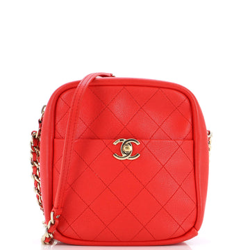 Chanel Casual Trip Camera Case Quilted Lambskin North South