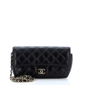 Chanel Classic Sunglasses Case with Chain Quilted Lambskin