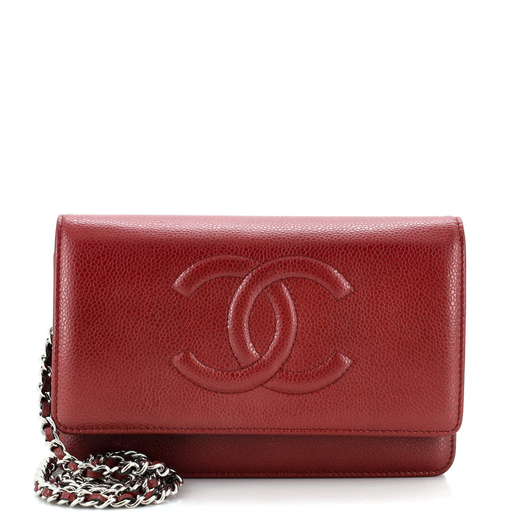 Timeless Wallet on Chain Caviar / red