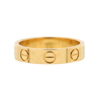 Cartier Love Wedding Band Ring 18K Yellow Gold