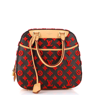 Louis Vuitton Deauville Cube Bag Monogram Tuffetage Canvas