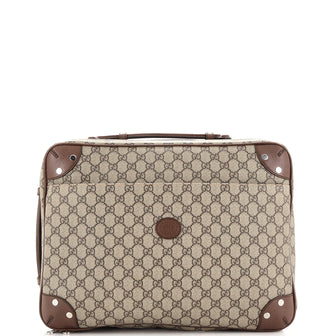 Gucci Supreme Convertible Backpack Briefcase GG Coated Canvas