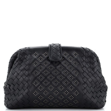 Bottega Veneta Lauren 1980 Clutch Studded Leather with Intrecciato Detail