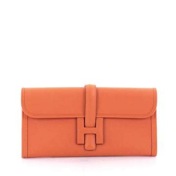Hermes Jige Elan Clutch Swift 29 Orange 2568102