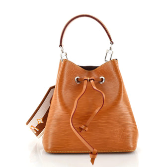 Louis Vuitton NeoNoe Handbag Epi Leather with Logo Jacquard Strap BB