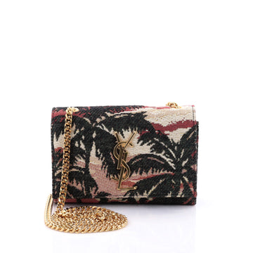 Saint Laurent Classic Monogram Crossbody Bag Jacquard Small Red 2568301