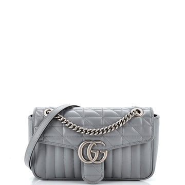 Gucci GG Marmont Flap Bag Matelasse Leather Small