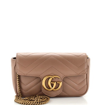 Gucci GG Marmont Flap Bag Matelasse Leather Super Mini