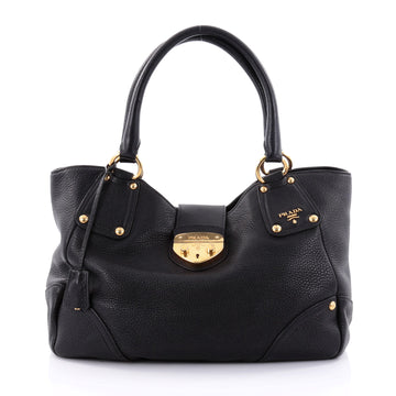 Antic Pushlock Tote Vitello Daino Large