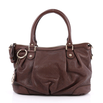 Sukey Top Handle Satchel Diamante Leather Medium