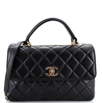 Chanel Trendy CC Top Handle Bag Quilted Lambskin Medium
