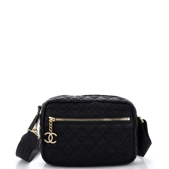 Chanel Paris-Hamburg Camera Bag Quilted Satin Small
