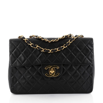Vintage Classic Single Flap Bag Quilted Lambskin Maxi