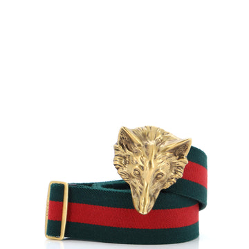 Gucci GG Torchon Web Belt Canvas Wide