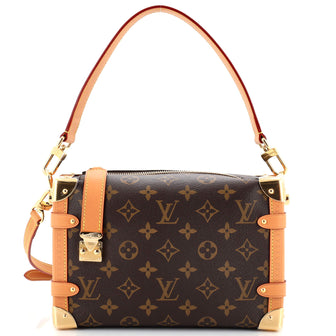 Louis Vuitton Side Trunk Handbag Monogram Canvas PM