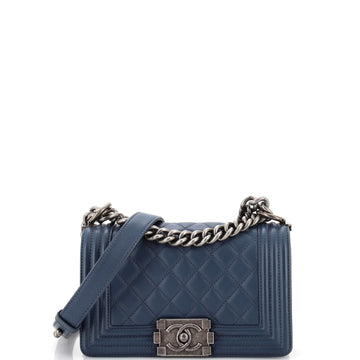 Chanel Boy Flap Bag Quilted Calfskin Small