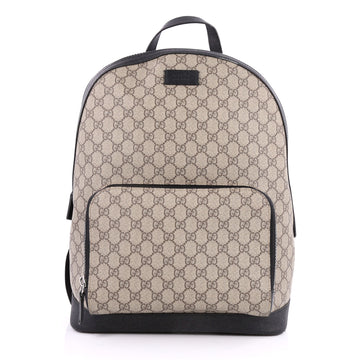 Gucci Zip Pocket Backpack GG Coated Canvas Medium Neutral 2570401