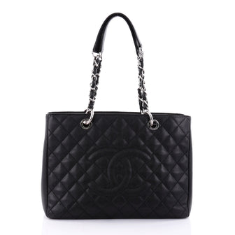 Chanel Grand Shopping Tote Quilted Caviar Black 2570601