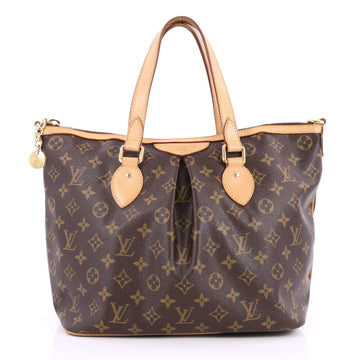 Louis Vuitton Palermo Handbag Monogram Canvas PM Brown 2570701