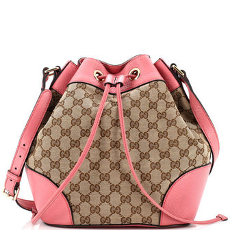 Gucci Classic Bucket Bag GG Canvas Medium