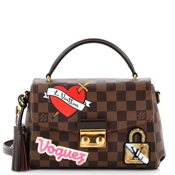 Louis Vuitton Croisette Handbag Limited Edition Patches Damier