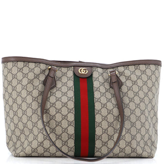 Gucci Ophidia Shopping Tote GG Coated Canvas Medium