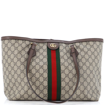 Gucci Ophidia Shopping Tote GG Coated Canvas Medium