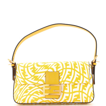 Fendi Baguette 1997 Bag Vertigo Zucca Coated Canvas
