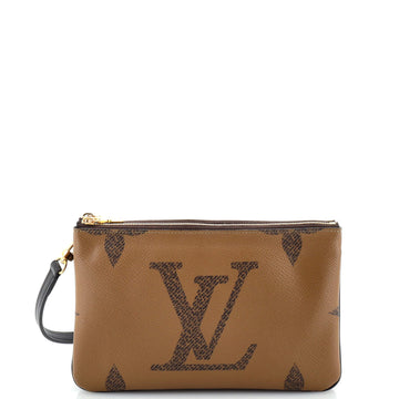 Louis Vuitton Double Zip Pochette Reverse Monogram Giant