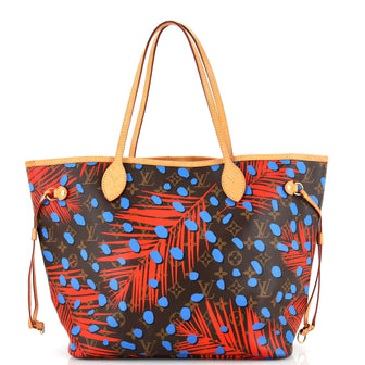 Louis Vuitton Neverfull NM Tote Limited Edition Monogram Jungle Dots MM