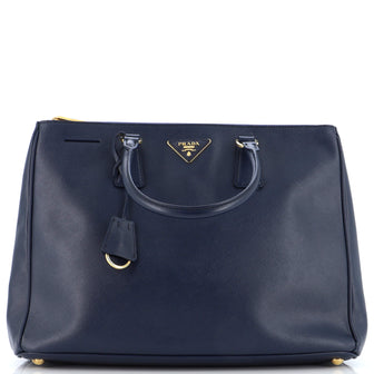 Prada Double Zip Lux Tote Saffiano Leather Large