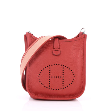 Hermes Evelyne Crossbody Gen III Clemence TPM Red 2571302