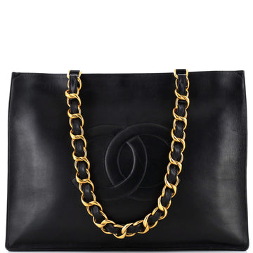 Chanel Vintage CC Chain Tote Lambskin Large