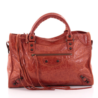 Balenciaga City Classic Studs Handbag Leather Medium 2571502