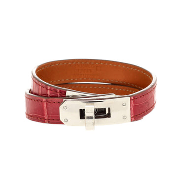 Hermes Kelly Double Tour Bracelet Shiny Alligator