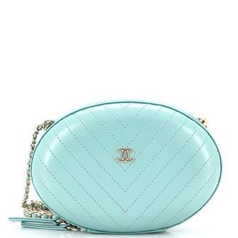 Chanel La Pausa Evening Bag Chevron Leather