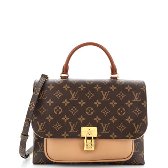 Louis Vuitton Marignan Handbag Monogram Canvas with Leather