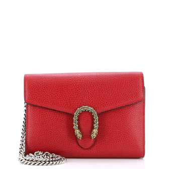 Gucci Dionysus Chain Wallet Leather with Embellished Detail Small